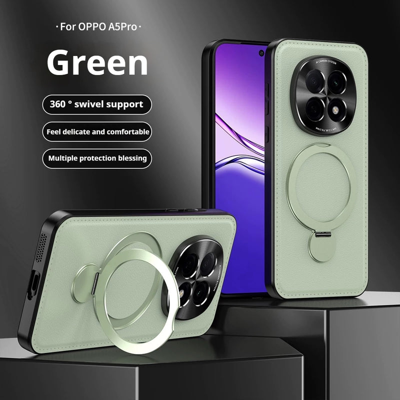 Load image into Gallery viewer, [Built-in Stand] OPPO A5 Pro 5G - 360° Rotatable Stand Luxury Leather Protection Case
