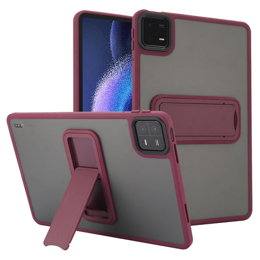 [Built-in Stand] Xiaomi Redmi Pad SE 11’’ 2023 (23073RPBFG) Matte Transparent Full-protection Shockproof Case