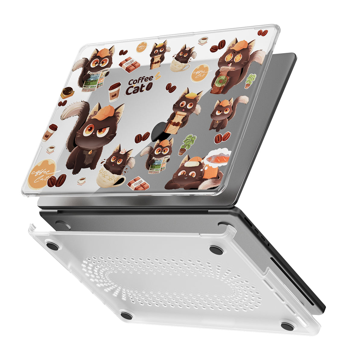 MacBook Air 13.6" 2025 (A3240) M4 - Cute Cartoon Transparent Shockproof & Slim Case - i-Station Mobile Phone & Electronic Device Repair and Accessories