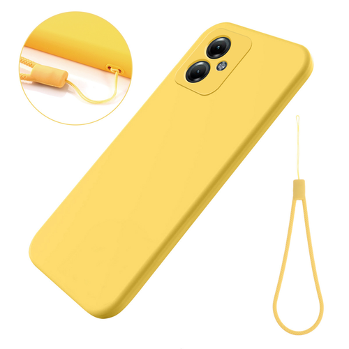 [With Lanyard] Motorola Moto G86/Power - Minimalist Liquid Silicone Shockproof Case