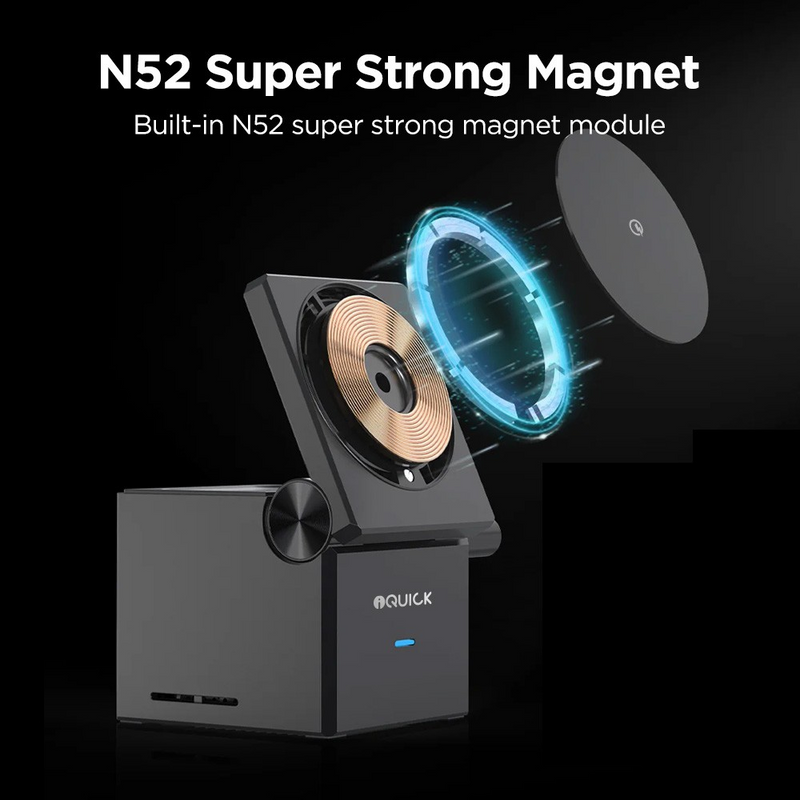 Load image into Gallery viewer, iQuick CUBE T1 3 in 1 Foldable Wireless Charger Stand Galaxy/ Apple Watch Pads
