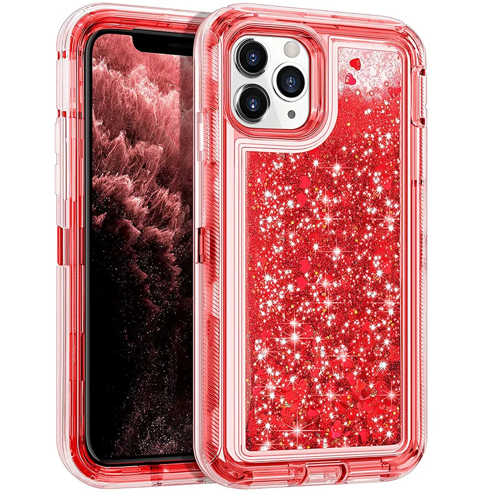 Apple iPhone 6/6S/7/8/Plus/SE 2020 Glitter Clear Transparent Liquid Sand Watering Case - i-Station Mobile Phone & Electronic Device Repair and Accessories