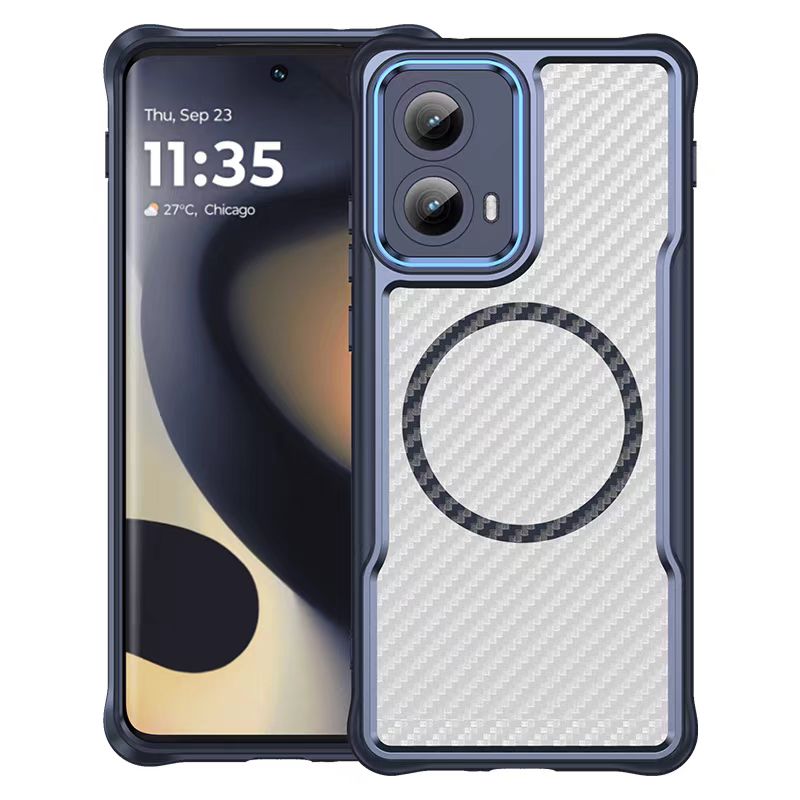 Load image into Gallery viewer, Motorola Moto Edge 2024 Heat-Dissipating Frosted Carbon Fiber Hard Essentials Series Case
