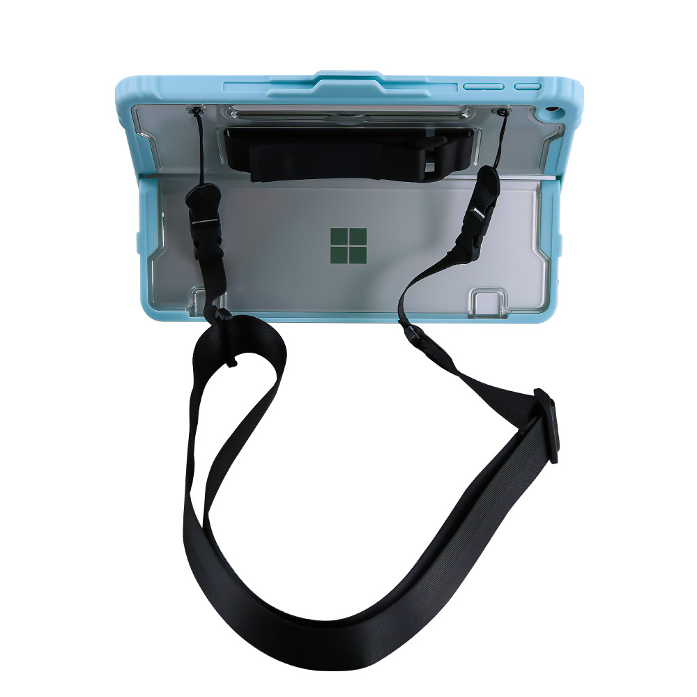 Microsoft Surface Pro 12 (2025) - Transparent Rugged Hard Shell Cover Case With Hand & Shoulder Strap - i-Station Mobile Phone & Electronic Device Repair and Accessories
