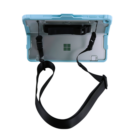 Microsoft Surface Pro 12 (2025) - Transparent Rugged Hard Shell Cover Case With Hand & Shoulder Strap
