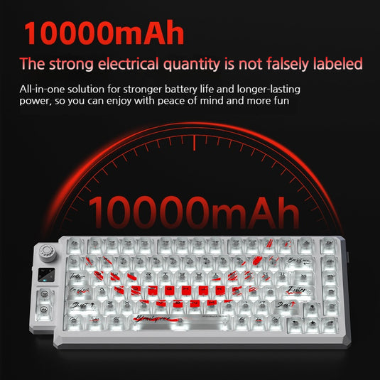 LANGTU T75 Tri-Mode Wireless Frosted Mechanical Gaming Keyboard & Bluetooth/2.4GHz/USB-C