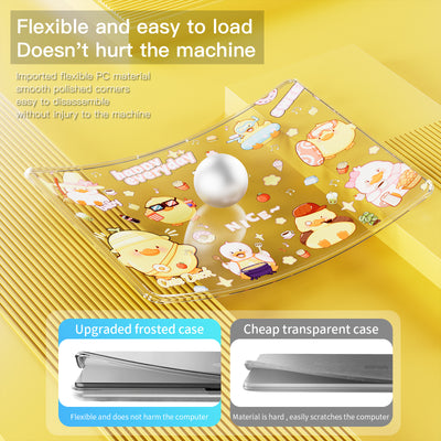 MacBook Air 13.6" 2025 (A3240) M4 - Cute Cartoon Transparent Shockproof & Slim Case - i-Station Mobile Phone & Electronic Device Repair and Accessories