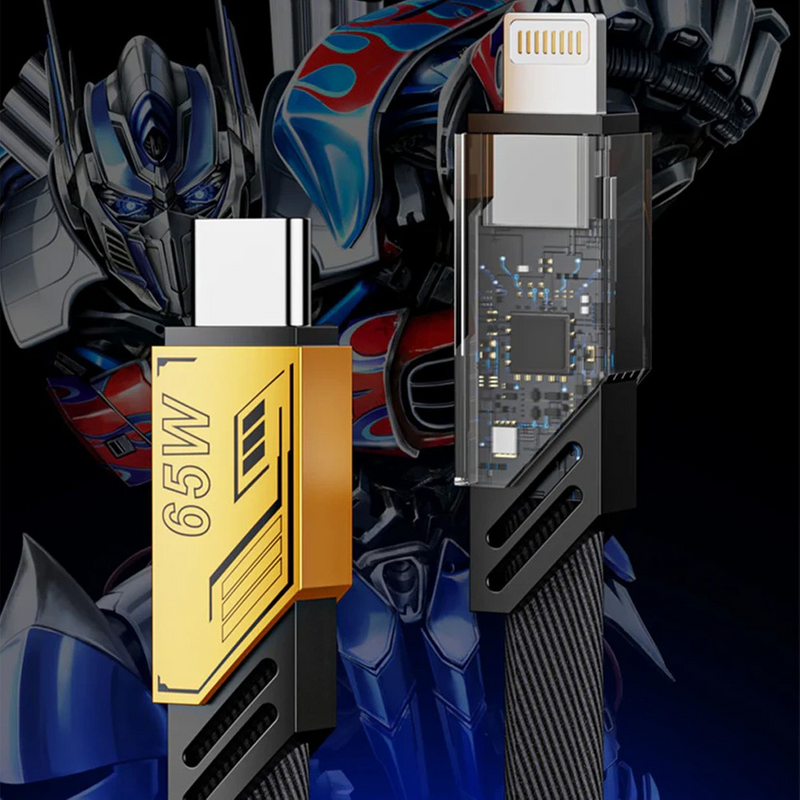 Load image into Gallery viewer, Transformers TF-A09 Braided Two-in-One Magnetic Charging Cable
