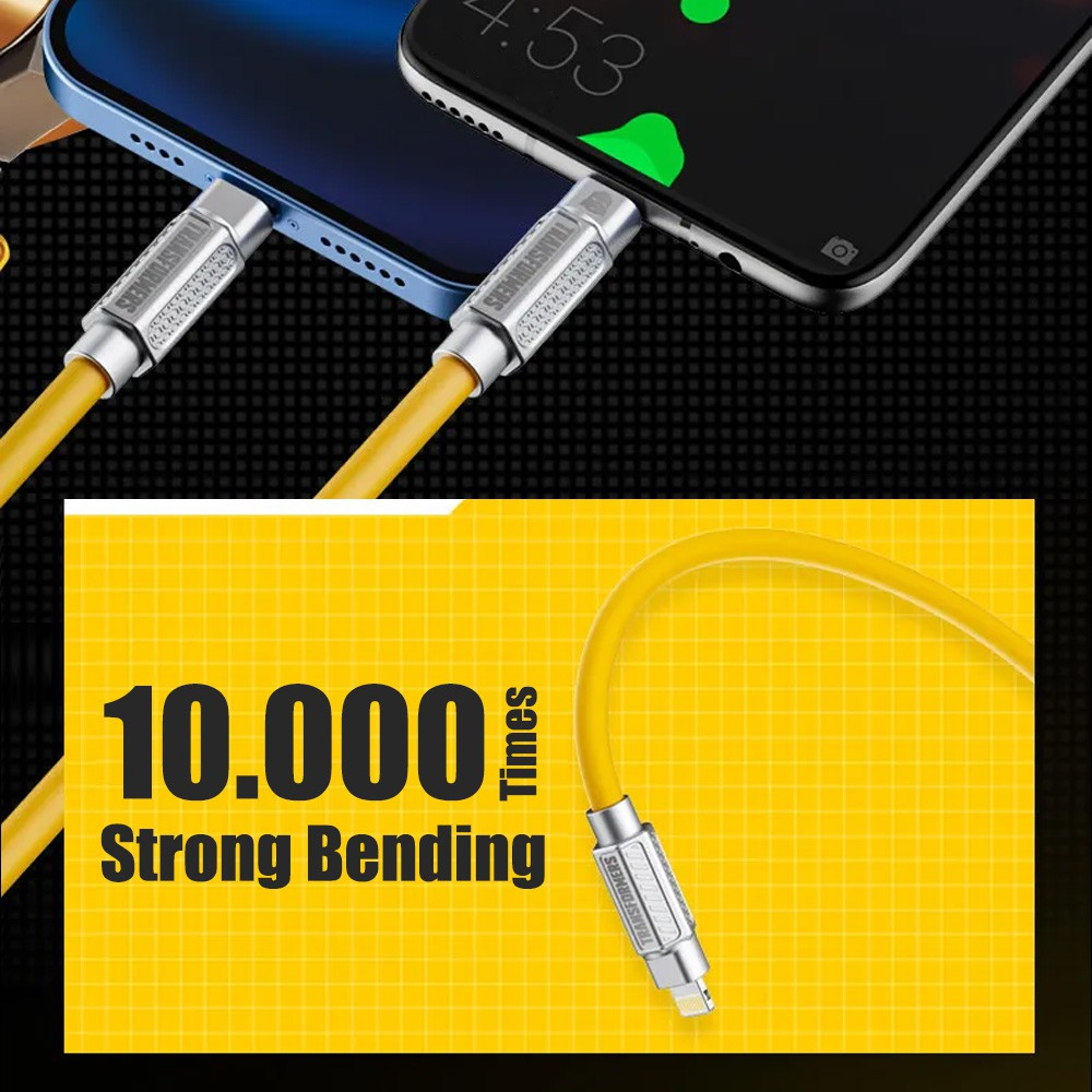 Transformers TF-A07 USB-C to Lightning Charging Cable 100W 1.5M - i-Station Mobile Phone & Electronic Device Repair and Accessories