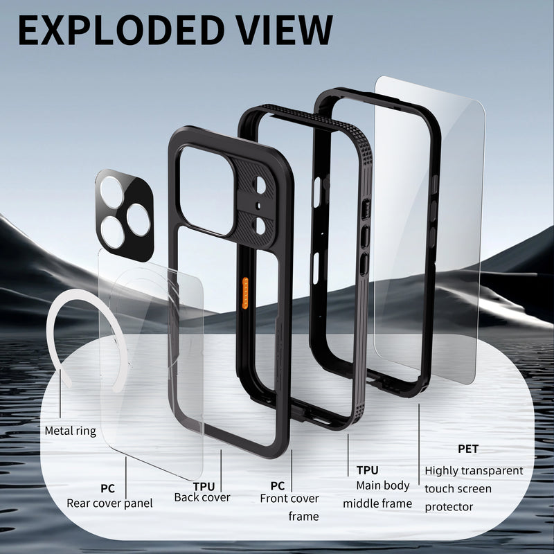 Load image into Gallery viewer, [Magsafe Compatible] [Mars Series] Apple iPhone 17/Air/Pro/Pro Max Shellbox Full Covered Waterproof Heavy Duty Tough Armor Case
