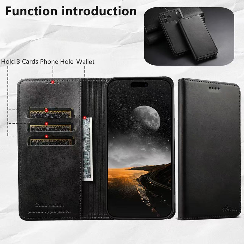 Load image into Gallery viewer, [With Card Slot] Apple iPhone 18 Pro / Pro Max Leather Flip Shockproof Wallet Series Case
