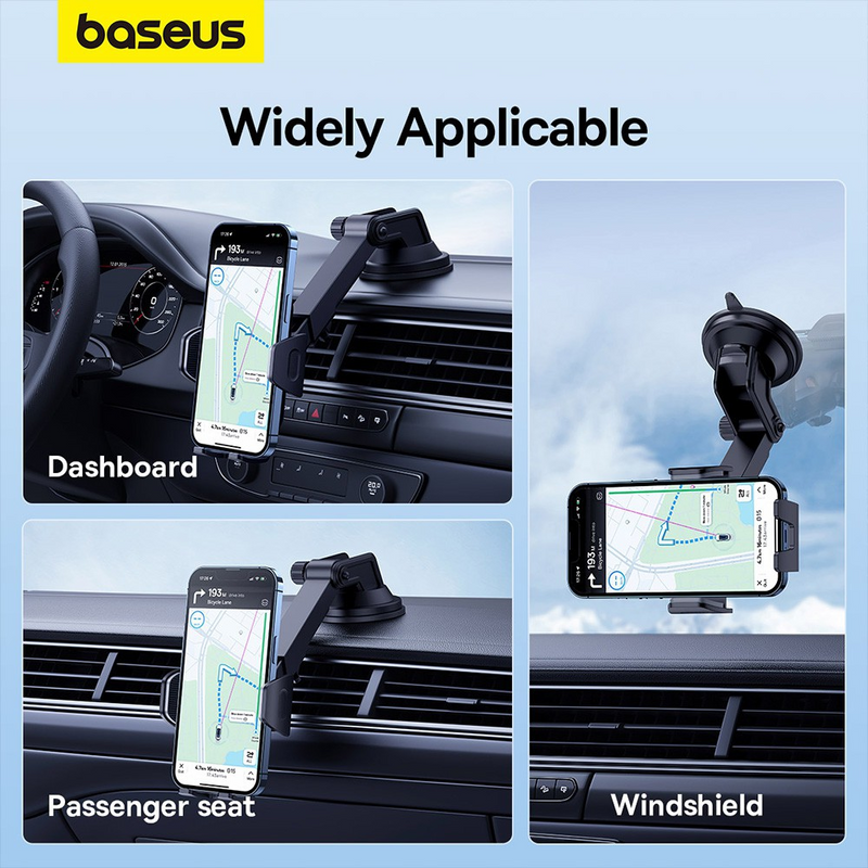 Load image into Gallery viewer, Baseus UltraControl Go Series Clamp-Type Phone Holder (Suction Cup Version) - Cluster Black - i-Station Mobile Phone &amp; Electronic Device Repair and Accessories
