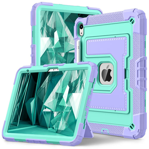 [Built-in Stand] Apple iPad 7/8/9 10.2'' 7/8/9th Gen (2019/2020/2021) - Military Grade Rugged Shockproof Case