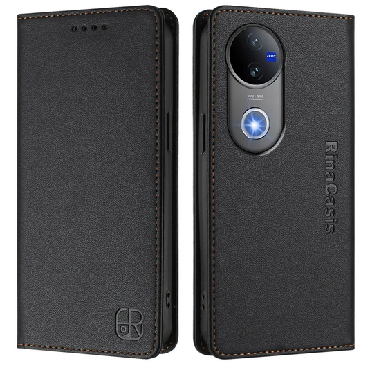 [With Card Slot] VIVO V50 5G - Business Flip Leather Wallet Series Case