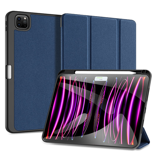 [With Pen Slot] Apple iPad Air 13-inch M2/M3 (2024/2025) Premium PU Fabric Texture Shockproof Case