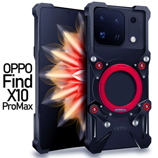 [With 360° Rotating Stand] OPPO Find X10/Pro Max/X10 E - Aluminum Alloy Metal Frame Shockproof Case - i-Station Mobile Phone & Electronic Device Repair and Accessories