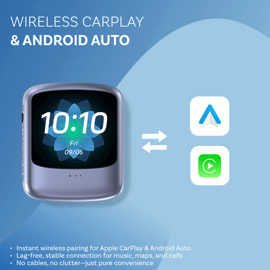 Ottocast Wireless CarPlay AI Box Nano – Android 13, 8GB+128GB, Streaming, Voice Assistant, SIM/SD, Split-Screen, Android Auto