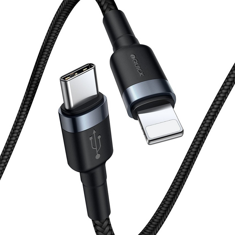 Load image into Gallery viewer, iQuick Braided USB-C to Lightning Fast Charging Cable 3M
