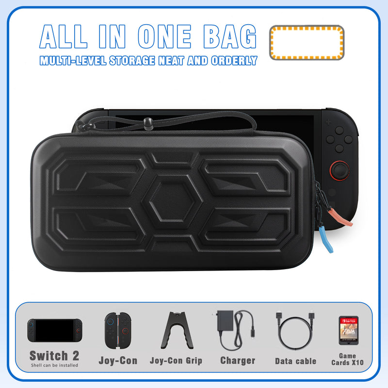 Load image into Gallery viewer, Nintendo Switch 2 (2025) All-in-one Multi-level Portable Hard Shell Storage Case
