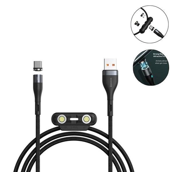 [Clearance] [Aluminium Alloy][Lightning/Micro/USB Type C] Baseus 3 in 1 Zinc Magnetic Charging Cable Kit