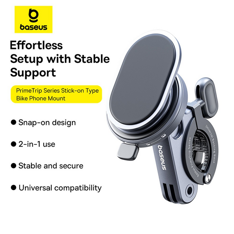 Load image into Gallery viewer, Baseus PrimeTrip Series Stick-on Type Bike Phone Mount-Cosmic Black
