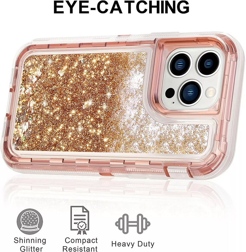 Load image into Gallery viewer, Apple iPhone 11/Pro/Max Glitter Clear Transparent Liquid Sand Watering Case
