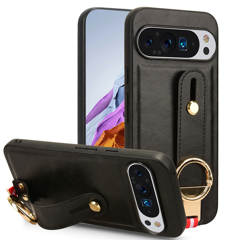 Load image into Gallery viewer, [With Wrist Stand] Google Pixel 9/Pro/XL - Business Full Covered Leather Shockproof Case
