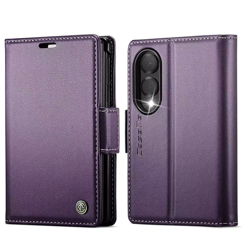 Load image into Gallery viewer, [With Card Slot] Samsung Galaxy Z Fold8 / Ultra - Premium Leather Shockproof Wallet Series Case

