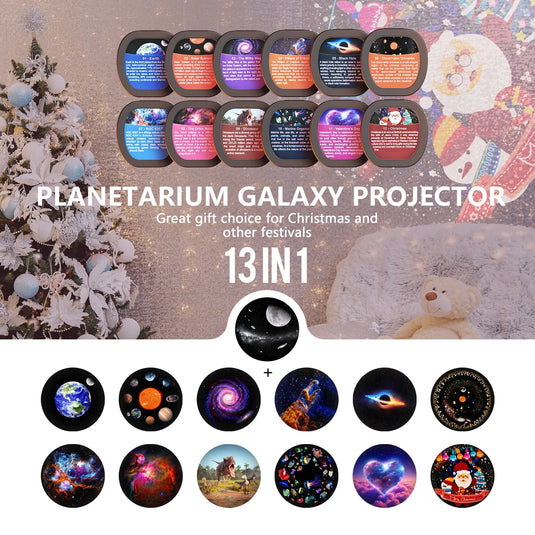 Star Projector, 360 Rotatable Galaxy Projector Wtih Timer,4K 13 HD Film Discsfor Bedroom, Night Light Projector for Kids & Adults Bedroom Christmas Decor - i-Station Mobile Phone & Electronic Device Repair and Accessories