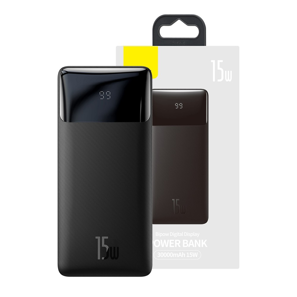 Baseus Bipow Digital Display Fast Charge Power Bank 30000mAh 15W PPBD050201 - i-Station Mobile Phone & Electronic Device Repair and Accessories