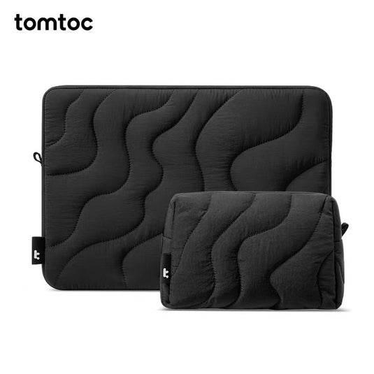 [2-in-1 Bundle] Tomtoc 360° Protective Padded Universal Sleeve – Compatible with 13″–14″ Tablets & Laptops
