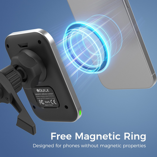 iQuick iMG1 Magnetic Pad Air-vent Car Mount 15W