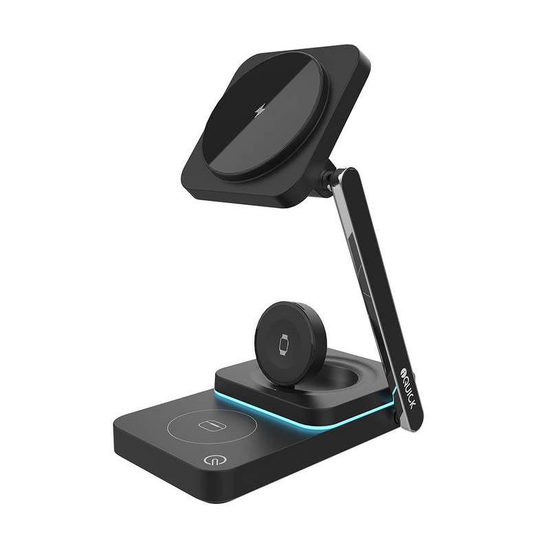 Load image into Gallery viewer, iQuick Twig T6 3 in 1 Foldable Wireless Charger Stand

