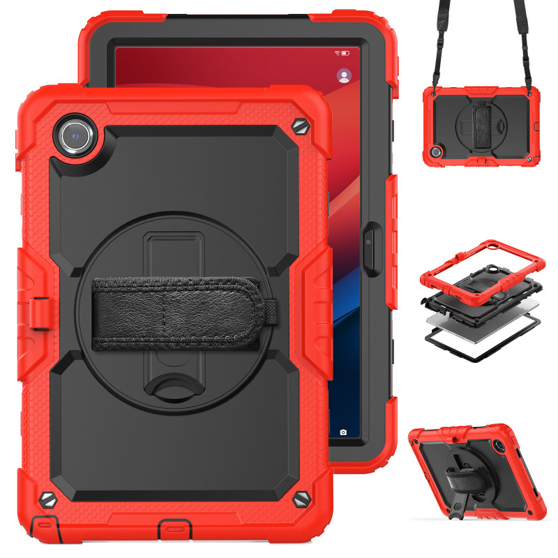 Load image into Gallery viewer, [Built-in 360° Rotating Hand Strap &amp; Stand] Lenovo Idea Tab 11” 2025 (TB336FU/TB336ZU) Shockproof With Screen Protector Pencil Holder Heavy Duty Series Case
