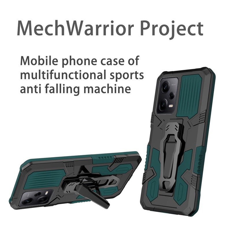 Load image into Gallery viewer, [Built-in Back Bracket] Xiaomi Redmi K40/Pro/Pro+ Mechwarrior Full Coverage Shockproof Stand Series Case
