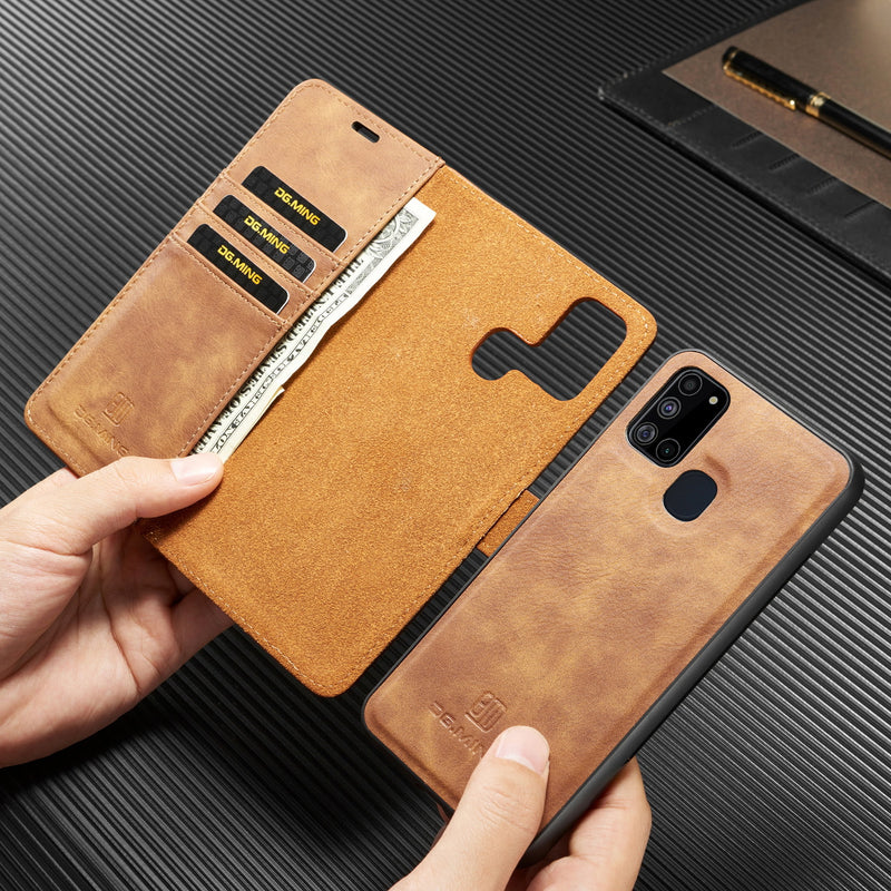 Load image into Gallery viewer, [With Card Slot][Detachable] Samsung Galaxy A26 (SM-A266) Full-cover Leather Wallet Shockproof Case
