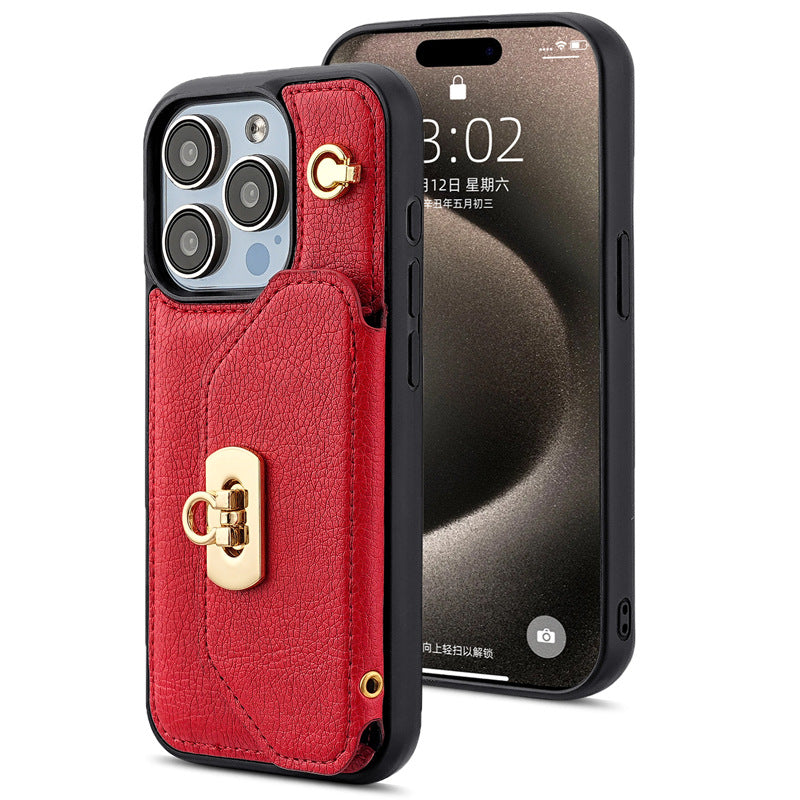 Load image into Gallery viewer, [With Card Slot] Apple iPhone 11 Lock Buckle Leather Shockproof Wallet Series Case
