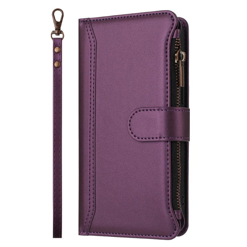 Load image into Gallery viewer, [With Card Slot] VIVO V50 5G - Multifunctional Flip Phone Case With Magnetic Closure &amp; Wrist Strap - i-Station Mobile Phone &amp; Electronic Device Repair and Accessories
