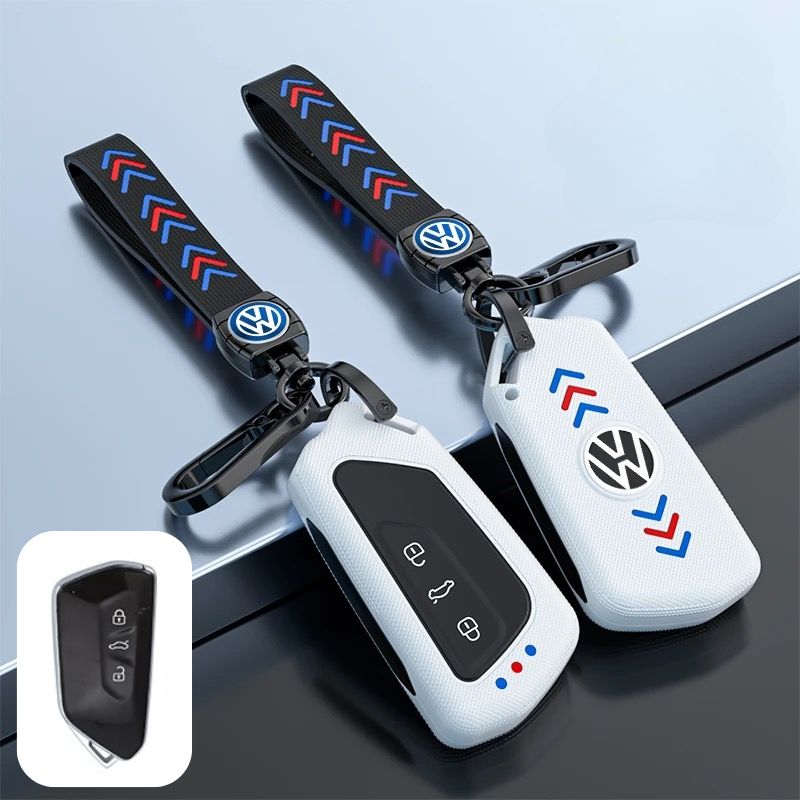 Load image into Gallery viewer, Volkswagen Matte ABS Car Key Fob Case Cover For Golf 8, Teramont, Talagon, ID.3,  ID.4 X, ID.6,  Lamando L
