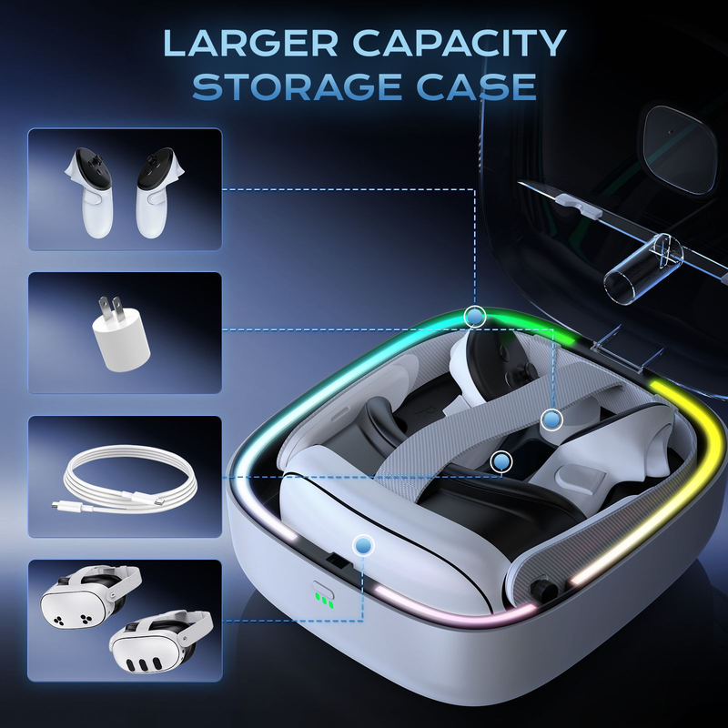 Load image into Gallery viewer, Meta Quest 3/3S - JYS VR Controllers Magnetic Charging Dock with Battery Kit - i-Station Mobile Phone &amp; Electronic Device Repair and Accessories
