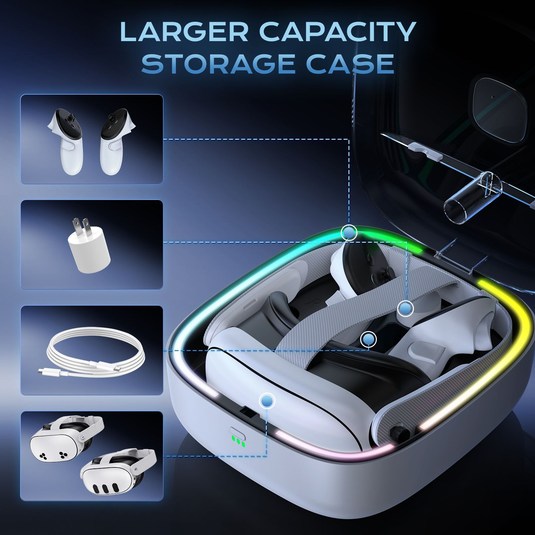 Meta Quest 3/3S - JYS VR Controllers Magnetic Charging Dock with Battery Kit - i-Station Mobile Phone & Electronic Device Repair and Accessories