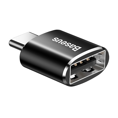Load image into Gallery viewer, Baseus Mini USB Female to Type-C Male Adapter Converter Black
