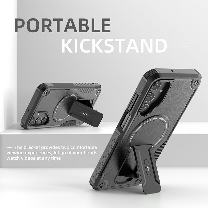Load image into Gallery viewer, [Magsafe Compatible][Built-in Stand] Samsung Galaxy A16 4G/5G Military-grade Shockproof Heavy Duty Series Case
