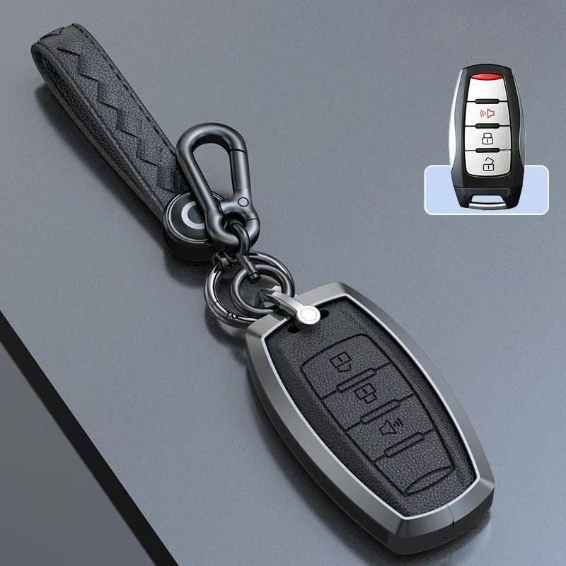 Load image into Gallery viewer, Great Wall Zinc Alloy Leather Car Key Fob Case Cover For GWM Cannon (Pao) Passenger, Commercial
