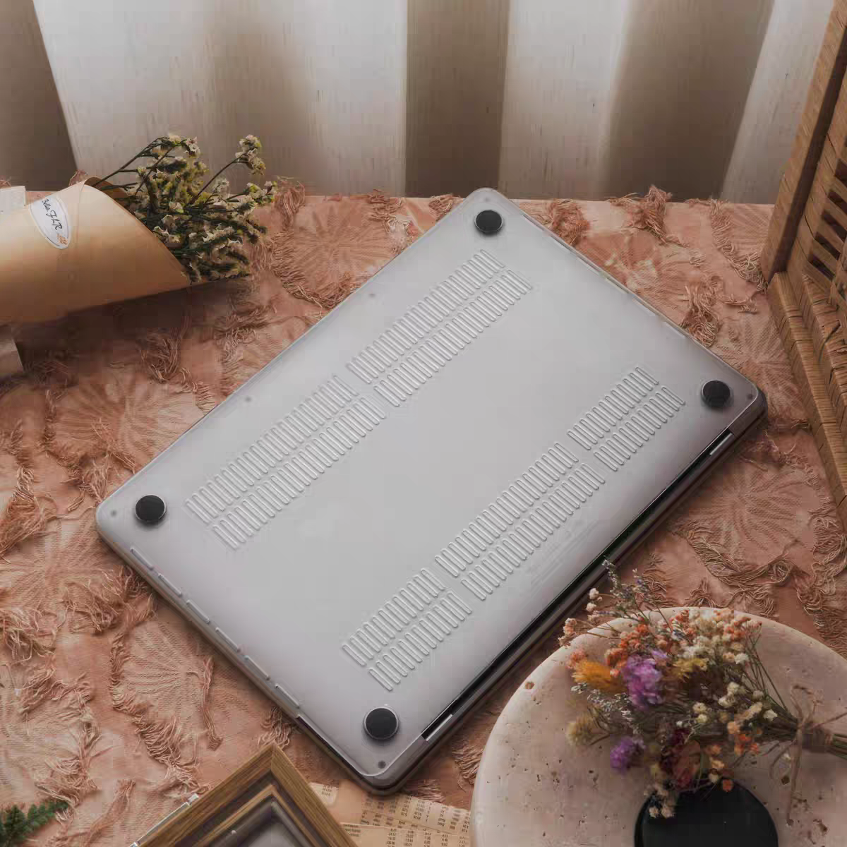 Apple MacBook Air 13"  (A1932 & A2179 & A2337) - 3D Velvet Touch PU Full-Body Protection Cover Case - i-Station Mobile Phone & Electronic Device Repair and Accessories