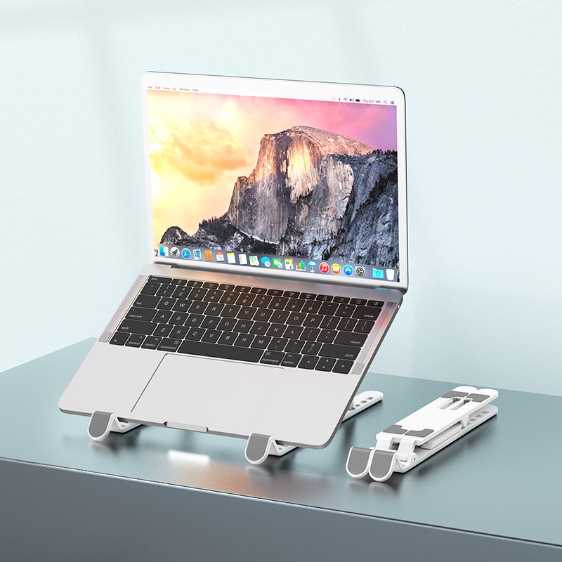 Load image into Gallery viewer, [BH70] BOROFONE Universal Foldable Adjustable Desktop MacBook/Laptop Holder
