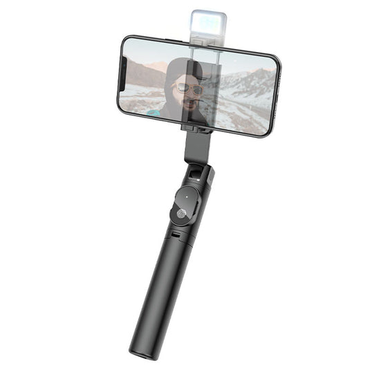 [BY8] BOROFONE Aluminum Alloy Dual Usage Selfie Stick & Desktop Holder With Wireless Control & Light Live broadcast holder - Polar Tech Australia