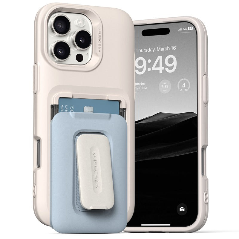 Load image into Gallery viewer, [Built-in Stand][BuIlt-in Card Slot] Apple iPhone 16/Plus/Pro/Pro Max Military-Style Shockproof Phone Case Fashion Series Case
