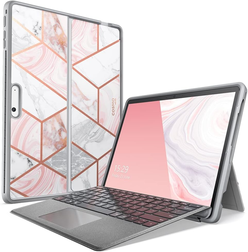 Load image into Gallery viewer, Microsoft Surface Pro 11 - iBlason TPU Soft Frame Slim Glitter Marble Shockproof Case
