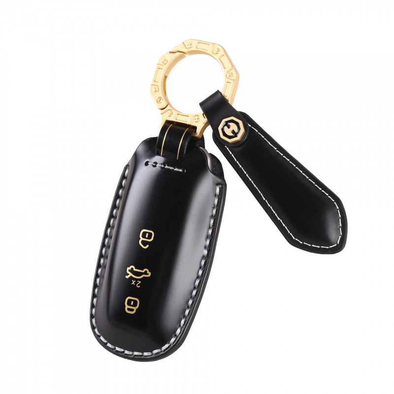 Load image into Gallery viewer, Audi Genuine Leather Protection Car Key Fob Case Cover For A3, A6, A7, A8, Q7, Q8, E-Tron, S3, S6, S7, SQ7, SQ8, RS6, RS7, A6L
